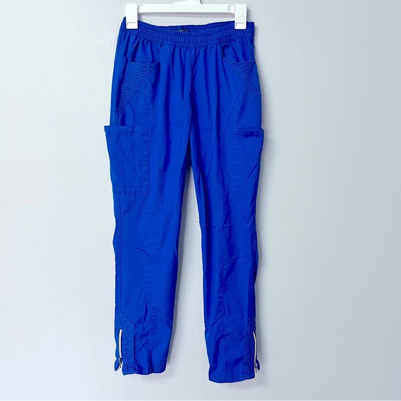 Jaanuu scrub pants size small royal blue - Picture 2 of 7